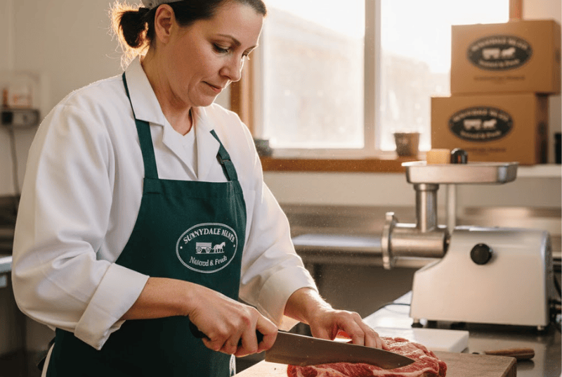 Our Story: Hutterite Family 2 Meat Shop